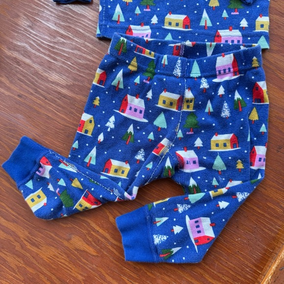 Hanna Andersson holiday long john pajama set Christmas house pajamas 2T toddler - Picture 4 of 5